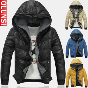  秋冬新款 男装 连帽棉衣 男韩版修身棉服外套潮男士短款棉袄