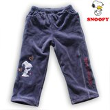 断码110号史努比SNOOPY 儿童长裤 天鹅绒 双层 贴布绣男童长裤