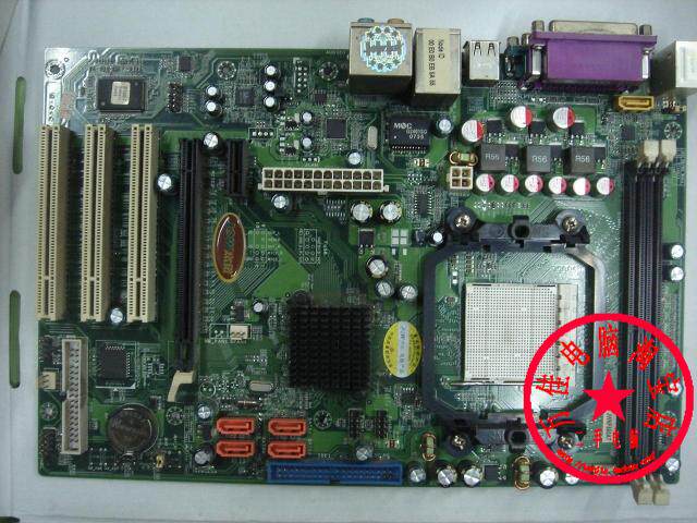 940针 AM2杰微台式机主板 NF560 支持DDR2内存 AM3双核CPU