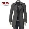热销推荐 JackJones肩章腰带双排扣中长款风衣外套 灰黑两色