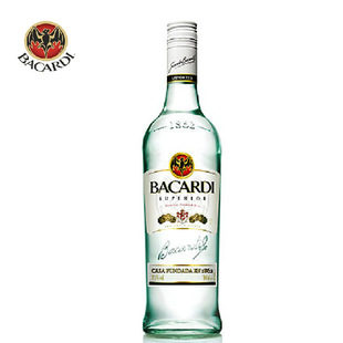 【特价】洋酒 rum bacardi 百加得白朗姆酒 烘焙 鸡尾酒基酒 750ml_步