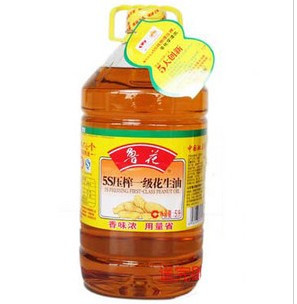  鲁花 5S压榨一级花生油5L