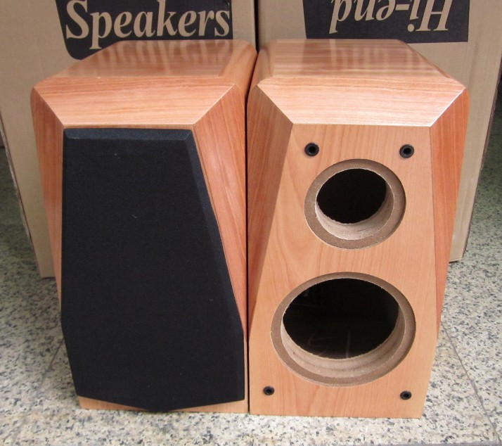 6 5 Inch Veneer Bookshelf Speakers Q6 Test Empty Empty Speaker