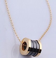 Corea moda Bvlgari Bvlgari collar extendida cadena de oro 14 quilates todo color collar de ruedas