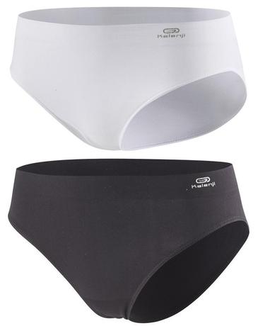 <em>迪卡侬</em> BRIEF FIRST BLACK 女士健身<em>运动内裤</em>