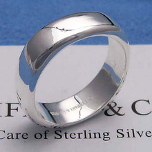 Red corona chapada de plata 925 joyería de Tiffany Tiffany ★ suave anillo de cuatro parejas / 11 nuevos especiales