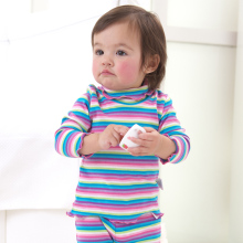 【drfrog】2012春季新品婴幼儿打底衫全棉内衣 半高领糖果色家居