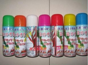  圣诞节.婚庆 节日用品 彩带 圣诞喷雪 正品超帅牌圣诞喷雪(多色)