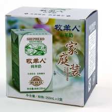 家庭装试喝奶  山羊奶 纯羊奶各一包 250ml&times;2包 提示：限购1小箱