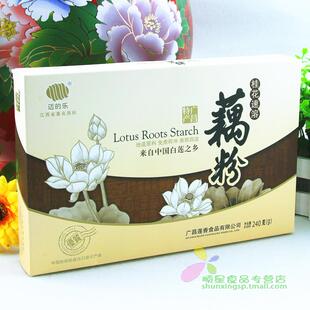  商城正品 莲乡江西广昌迈的乐速纯溶藕粉桂花味240g 清香浓稠解暑