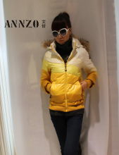 ANNZO★艾哲专柜正品2011冬装新款111467034 短羽绒