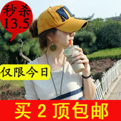 The Korean version of the letters posted cloth baseball cap influx of people couples men and women casual Korea in spring and summer cap sub-