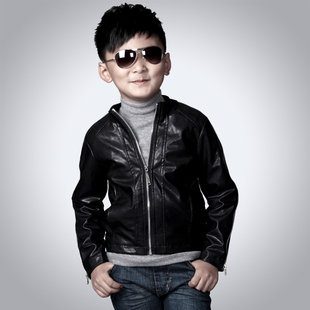  包邮清仓特价男童皮衣外套加棉加厚机车皮衣儿童皮夹克上衣外套