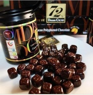  进口食品 韩国乐天72%纯黑巧克力96g克