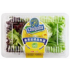  Chiquita金吉达新罗莎生菜(混合)180g盒装精品包装生菜 需清洗