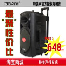 特美声DP-297T专业舞台会议音箱 拉杆式移动K歌 电瓶音响 特价