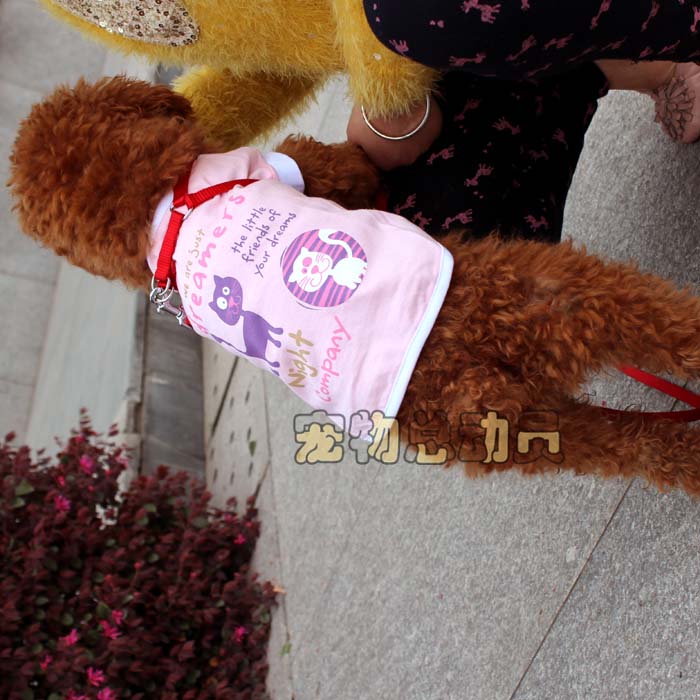 Clearance processing DB08- Pet dog clothes Cat pattern soft pure cotton powderin the Pet/Pet food and supplies , Pet apparel and accessories , Pet clothing/Raincoat category - from Buy2taobao.com to provide professional Taobao agent buy service