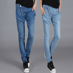 <em>女生</em>牛仔裤<em>初中</em>高中大学生装休闲女裤子长裤小