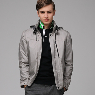  罗蒙正品 男士休闲夹克衫 韩版修身 男装 1J28111