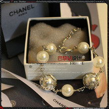 Bolsa de Chanel pulsera de oro k brazalete de cuentas
