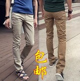 男裤夏装2012新款休闲裤 青少年装男裤子 韩版潮流修身裤男休闲裤