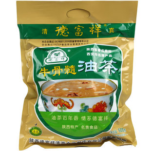  德富祥油茶 陕西特产 德福祥牛骨髓油茶680g克 清真食品油茶面