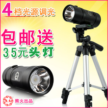 特价包邮熊火S3 蓝白双光源5W蓝光钓鱼灯 LED夜钓灯 充电4档调光