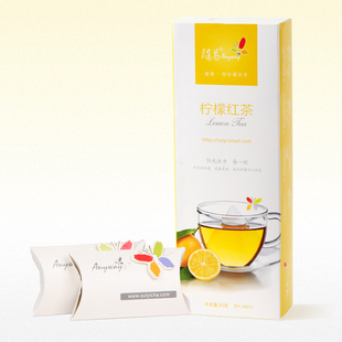  随易 柠檬红茶 特级冻干柠檬片 配以 祁门红茶 袋泡茶包邮
