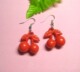 红色樱桃耳环