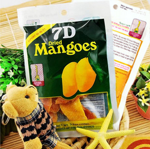 【淘宝十周年】进口零食品7d芒<span class=H>果干</span>100g正品菲律宾新装宿雾特产7D