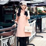原760元 清仓399元 Mirror Fun 2011冬装 修身 甜美长款羊毛大衣
