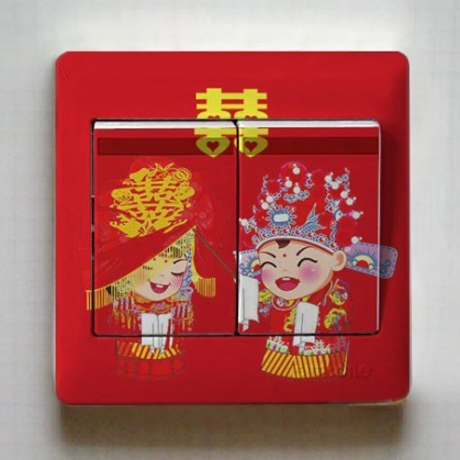滿34包郵 結婚C 買任意5款送1款 彩色透明開關貼 時尚牆貼在類目 家居飾品, 貼飾, 開關貼中 - 來自Buy2taobao.com提供專業的淘寶代購服務