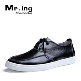 Mr.ing 尼克 新品单鞋时尚潮流真皮低帮商务休闲男士鞋板