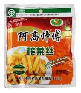  【天猫超市】阿高师傅(低盐无糖)榨菜丝80g