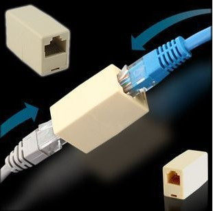 RJ45网线对接头/网线延长/连接器直通/网线直通头