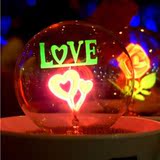 满58包邮 浪漫创意生日/新年元旦节礼物/花火小夜灯/ LOVE盆栽灯