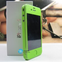 凌酷 苹果iPhone4 4S 彩色全身手机保护贴膜 前后侧边框贴纸 彩贴