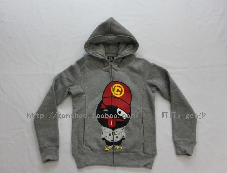 COOLMAX潮流指标 BAD BOY C22-2424灰色带帽公仔拉链卫衣 0318|msdalam kategori Butik wanita / wanita, sweater/Fleece - dari Buy2taobao.com untuk memberikan perkhidmatan ejen Taobao profesional membeli