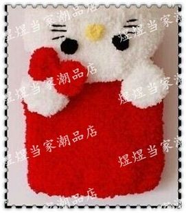 男女儿童宝宝<em>珊瑚绒线</em>成品helloKitty猫卡通手工