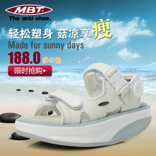 2012新款MBT正品摇摇鞋凉鞋瘦身厚底松糕徐濠萦坡跟女鞋真皮罗马