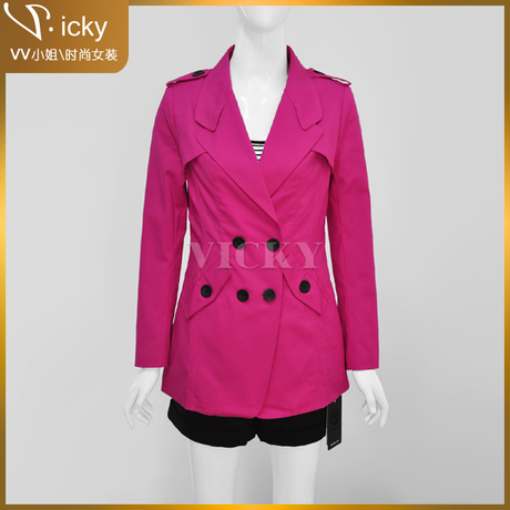 2014春季新款贵姿专柜正品女装风衣外套WFG