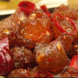 滑爆款麻辣牛蹄筋...