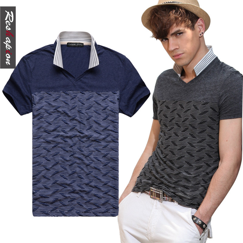 short-sleeve+t-shirt+men+fashion+Polo+shirts+of+England+skinny+small+collar+short+sleeve+polo+man+0322