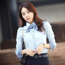 闽绣2012 新款春装 修身OL衬衫女装 长袖 韩版气质优雅衬衫8095