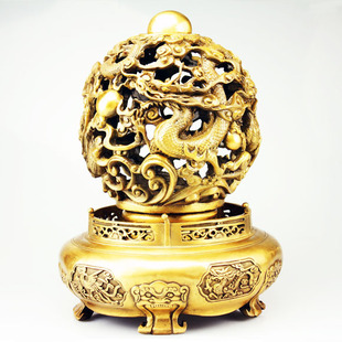  慈风阁 黄铜开光九转乾坤 独家招财镇宅家居装饰风水吉祥礼品摆件