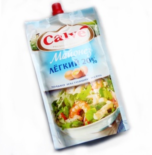  进口俄罗斯CALVE 蔬果水果沙拉酱 满百包邮400克营养家庭装