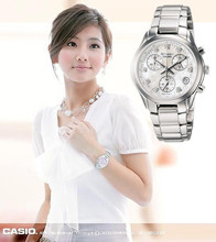 卡西欧/CASIO 都市丽人时尚镶贝母面女表 SHN-5000SPP-7AV 现货