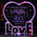 迷特 水晶摆件 定制雕刻礼品 婚庆、结婚新婚礼物 DIY创意生日