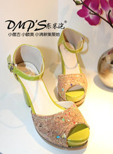 2012夏热卖欧美厚底防水台甜美粗跟超高跟凉鞋罗马鞋女鞋凉鞋子