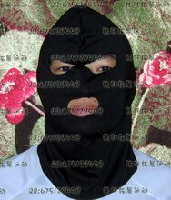 化妆舞会/旅游防尘头套 黑色 薄单/三孔